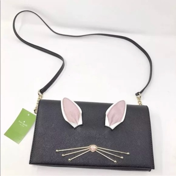 Kate spade hop to it rabbit bunny crossbody clutch - Picture 4 of 5